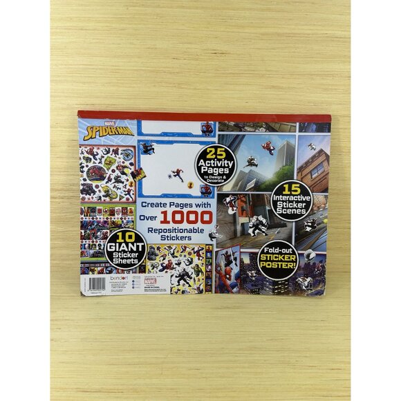 Marvel Spider-Man Giant Sticker Activity Pad By Bendon 1000+ Stickers - Picture 2 of 8